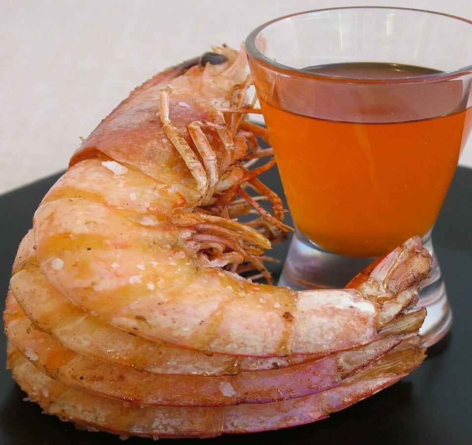 Premium cooked head-on shrimp